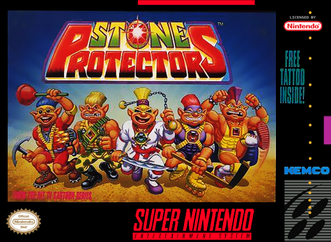 Stone Protectors box art for Super Nintendo